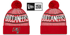 Buccaneers STRIPED Knit Beanie Hat by New Era