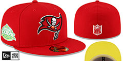 Buccaneers SUPER BOWL XXXVII CITRUS POP Red-Yellow Fitted Hat by New Era