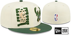 Bucks 2022 NBA DOUBLE WHAMMY DRAFT Fitted Hat by New Era