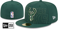 Bucks 2023 NBA DRAFT Green Fitted Hat by New Era