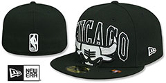 Bulls 2023 NBA TIP OFF Black-White Fitted Hat by New Era