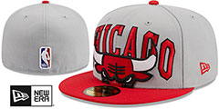 Bulls 2023 NBA TIP OFF Grey-Red Fitted Hat by New Era