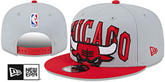 Bulls 2023 TIP OFF SNAPBACK Grey-Red Hat by New Era