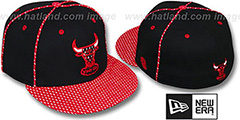 Bulls 2T TEAM-JERSEY Black-Red Fitted Hat by New Era