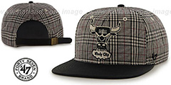 Bulls 60-MINUTES STRAPBACK Black Hat by Twins 47 Brand