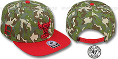 Bulls CHENY CAMPER STRAPBACK Hat by Twins 47 Brand