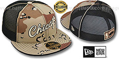 Bulls HWC DESERT STORM MESH-BACK Fitted Hat by New Era