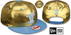 Bulls POSH SNAPBACK Gold-Sky Hat by New Era