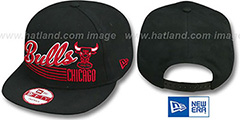 Bulls SCRIPT-STRIPE SNAPBACK Black Hat by New Era