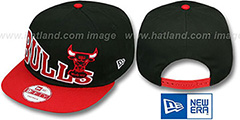 Bulls STOKED SNAPBACK Black-Red Hat by New Era