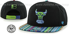 Bulls THE-DUDE SNAPBACK Black-Green Hat by Twins 47 Brand