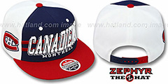 Canadiens 2T SUPERSONIC SNAPBACK Navy-Red Hat by Zephyr