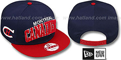 Canadiens CHENILLE-ARCH SNAPBACK Navy-Red Hat by New Era