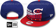 Canadiens SLICE-N-DICE SNAPBACK Royal-Red Hat by New Era