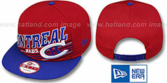 Canadiens STILL ANGLIN SNAPBACK Red-Royal Hat by New Era