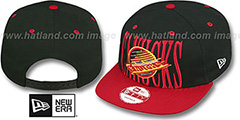 Canucks STEP-ABOVE SNAPBACK Black-Red Hat by New Era