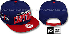 Capitals CHENILLE-ARCH SNAPBACK Navy-Red Hat by New Era