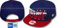 Capitals SLICE-N-DICE SNAPBACK Navy-Red Hat by New Era