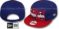 Capitals STEP-ABOVE SNAPBACK Navy-Red Hat by New Era