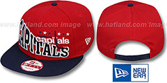 Capitals STOKED SNAPBACK Red-Navy Hat by New Era