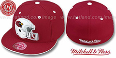 Cardinals XL-HELMET Cardinal Fitted Hat by Mitchell and Ness