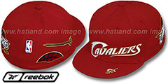 Cavaliers ELEMENTS Fitted Hat by Reebok - burgundy