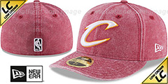 Cavaliers LOW-CROWN FADED Burgundy Fitted Hat by New Era