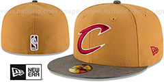 Cavaliers RUSTIC-VIZE Wheat-Grey Fitted Hat by New Era