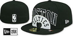 Celtics 2023 NBA TIP OFF Black-White Fitted Hat by New Era