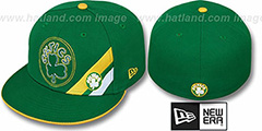 Celtics CORNER SLICE Green Fitted Hat by New Era