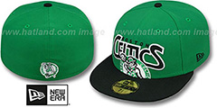 Celtics PROFILIN Green-Black Fitted Hat by New Era