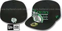 Celtics STAR STUDDED Black Fitted Hat by New Era