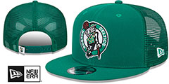 Celtics TEAM-BASIC TRUCKER SNAPBACK Kelly Hat by New Era