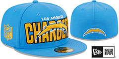 Chargers 2023 NFL DRAFT Blue Fitted Hat by New Era