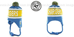 Chargers THROWBACK CRANBROOK Knit Beanie Hat by Twins 47 Brand