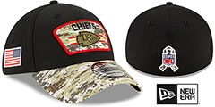 Chiefs 2021 SALUTE-TO-SERVICE FLEX Black-Desert Hat by New Era