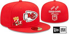 Chiefs CROWN CHAMPS Red Fitted Hat by New Era