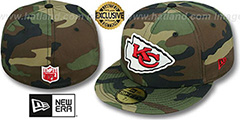 Chiefs NFL TEAM-BASIC Army Camo Fitted Hat by New Era