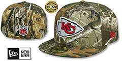 Chiefs NFL TEAM-BASIC Realtree Camo Fitted Hat by New Era