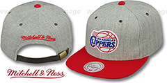 Clippers 2T-HEATHER STRAPBACK Hat Mitchell and Ness