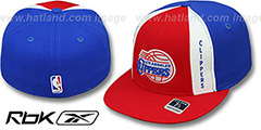 Clippers AJD THROWBACK PINWHEEL Red-Royal Fitted Hat by Reebok