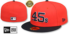 Colt .45s COOPERPACK Orange-Navy Fitted Hat by New Era