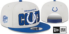 Colts 2023 NFL DRAFT SNAPBACK Stone-Royal Hat by New Era