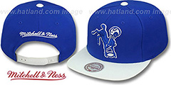 Colts 2T XL-LOGO SNAPBACK Royal-White Adjustable Hat by Mitchell and Ness