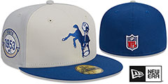 Colts HISTORIC SIDELINE PINWHEEL Fitted Hat by New Era