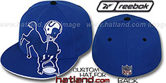 Colts INVINCIBLE Fitted Hat by Reebok - royal