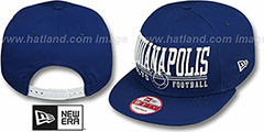 Colts NFL LATERAL SNAPBACK Royal Hat by New Era