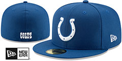 Colts NFL TEAM-BASIC Royal Fitted Hat by New Era