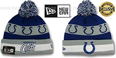 Colts REPEATER SCRIPT Knit Beanie Hat by New Era