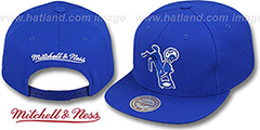 Colts THROWBACK-BASIC SNAPBACK Royal Hat by Mitchell and Ness